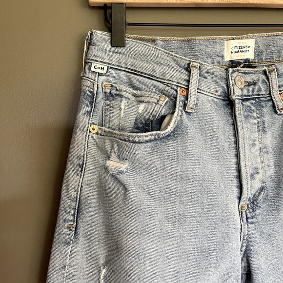 CITIZENS OF HUMANITY Emerson Jean‎ Slushie On Size 26 Boyfriend Low Rise Slouchy - Picture 8 of 16